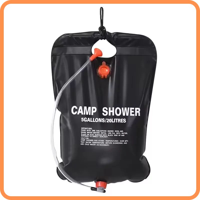 20L Solar Portable Shower Bag – for Outdoors offers a convenient way to enjoy warm showers anywhere while camping.