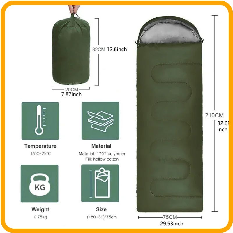 4-Season Ultralight Waterproof Sleeping Bag – Warm, Compact & Breathable