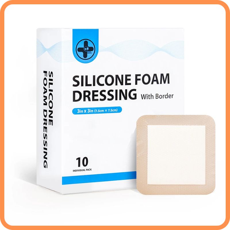 Silicone Foam Dressing - Waterproof Pack of 10