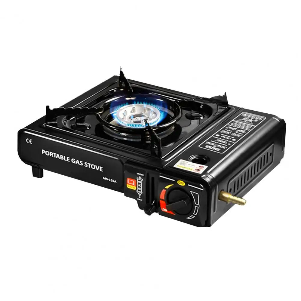 Portable Dual-Fuel Butane & LPG gas stove for camping, grilling, and emergencies with reliable cooking power.