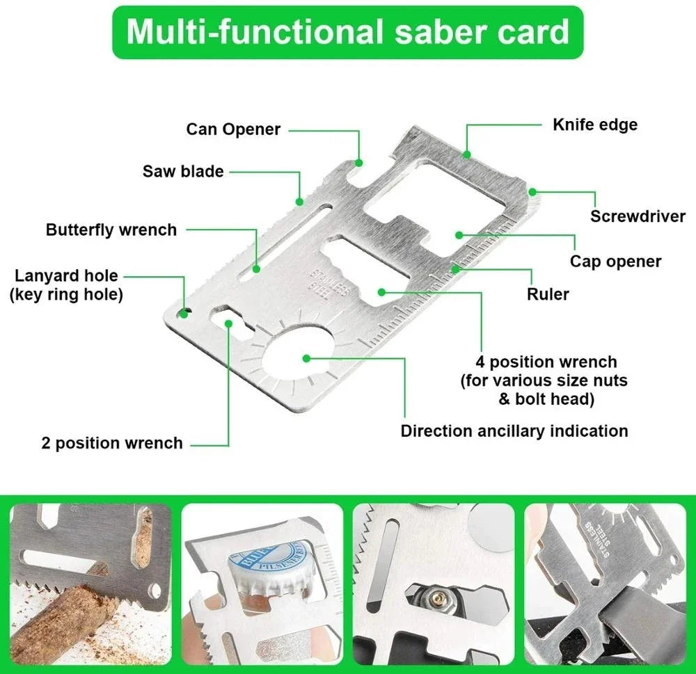 Kit de survivance militaire pour les voyages en plein air, mini outils de camping, kit d'aide, bracelet de survivance d'urgence, silbato, manta, cuchillo