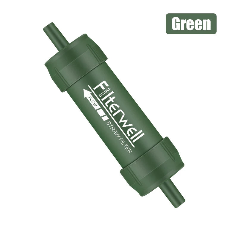 Mini Water Filter Straw – Portable Emergency Water Purifier ensures safe drinking water in survival situations.