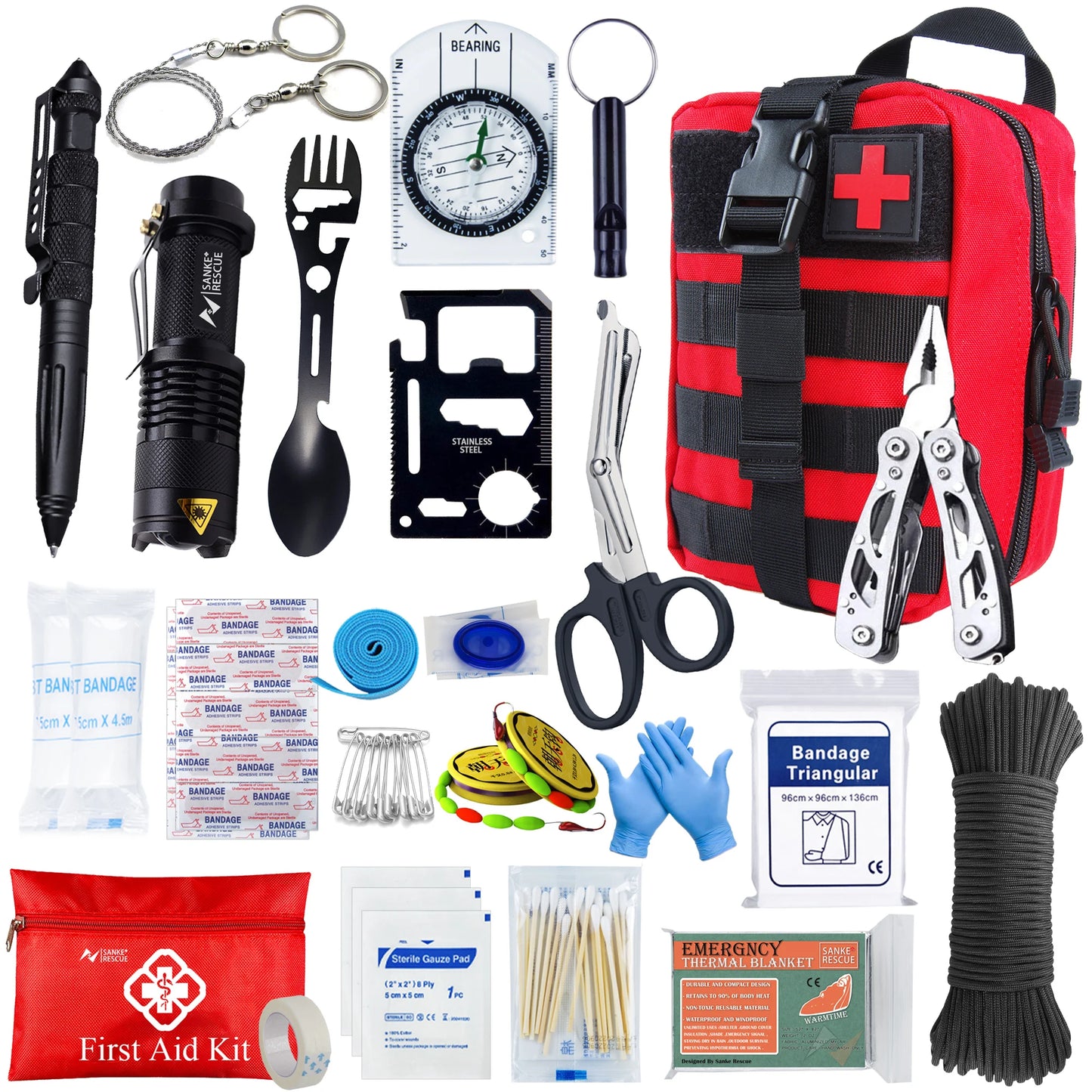 24-in-1 Survival & First Aid Kit