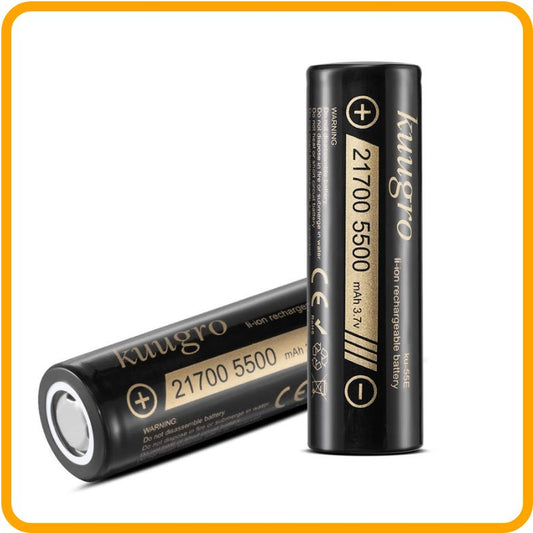 Batterie rechargeable – 5 500 mAh | Cellule au lithium à haute décharge | Pour appareils haute puissance et utilisation d'urgence 