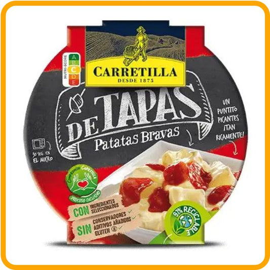 Patatas Bravas et Patatas Ali Oli prêtes d'urgence | 8 portions chacune | Naturel, sans gluten, sans conservateurs 