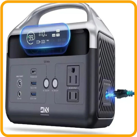 Compact 300W Solar Generator – 179Wh LiFePO4 Power Station with pure sine wave inverter for all your off-grid needs.