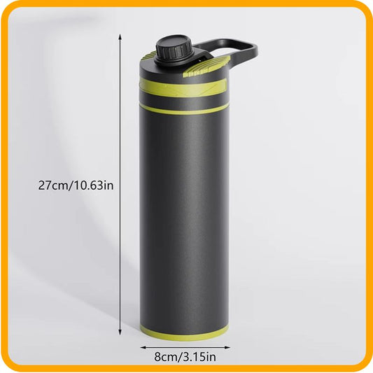 Bouteille purificatrice d'eau portable – 800 ml (27 oz) | Filtre en 3 étapes 