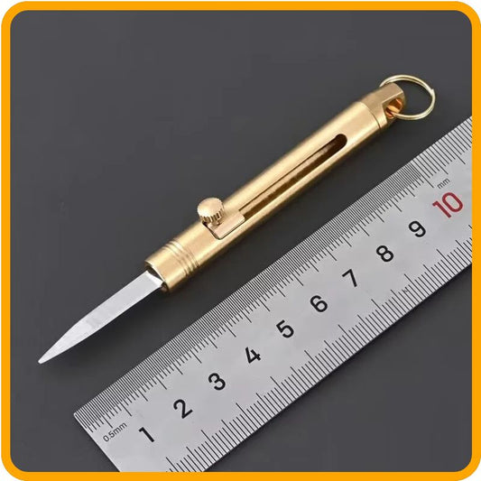 Mini couteau porte-clés – Outil d'extérieur portable et multifonctionnel | Lame compacte pour le camping et la survie au quotidien 