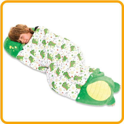 Gigoteuse convertible 2 en 1 pour enfants et oreiller en peluche – Motif dessin animé doux pour les 3 à 12 ans