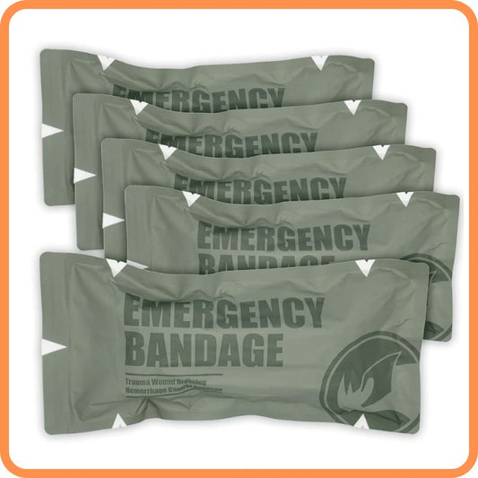 RESCUE Compression Bandage - Trusted Bleeding Control for Real Emergencies, designed for quick one-handed use in crises.