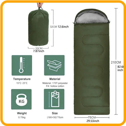 4-Season Ultralight Waterproof Sleeping Bag – Warm, Compact & Breathable