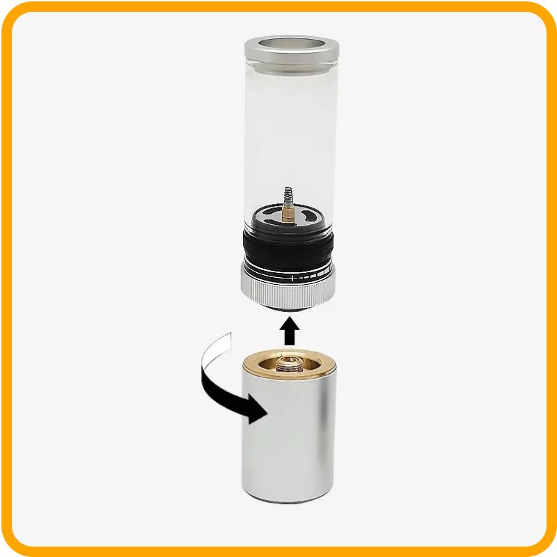 Mini lanterne à gaz portable pour camping – Lampe d'extérieur en alliage d'aluminium | Compatible avec cartouche de gaz pour les situations d'urgence et les aventures