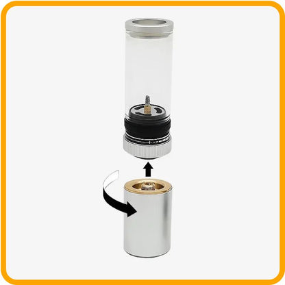 Mini lanterne à gaz portable pour camping – Lampe d'extérieur en alliage d'aluminium | Compatible avec cartouche de gaz pour les situations d'urgence et les aventures