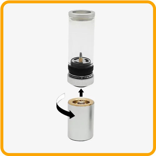 Mini lanterne à gaz portable pour camping – Lampe d'extérieur en alliage d'aluminium | Compatible avec cartouche de gaz pour les situations d'urgence et les aventures