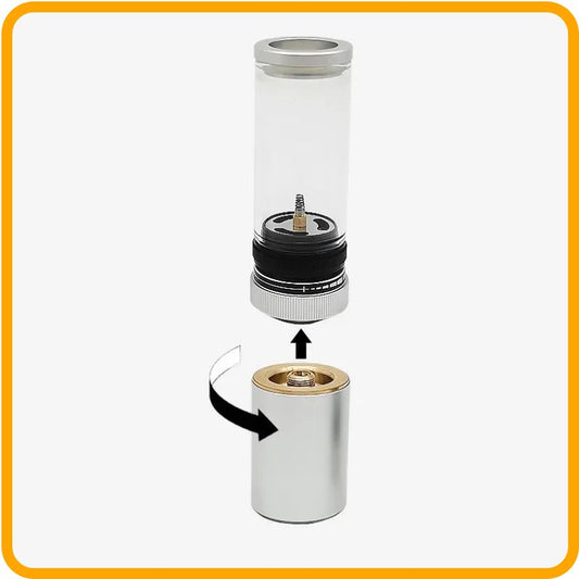 Mini lanterne à gaz portable pour camping – Lampe d'extérieur en alliage d'aluminium | Compatible avec cartouche de gaz pour les situations d'urgence et les aventures