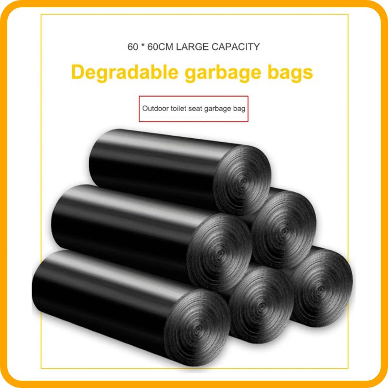Sacs poubelles dégradables pour toilettes portables