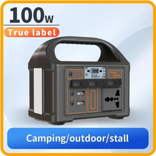 Batterie externe 100 W avec sortie CA 220 V – Batterie LiFePO₄ 24 000 mAh, charge solaire