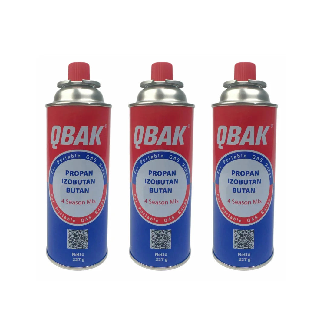 Butane Gas Cartridge – 227g Safety Valve Canister for Portable Stoves ensures safe fueling for outdoor cooking.