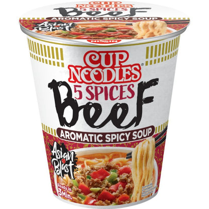 Nissin Instant Ramen Cup Noodles – Emergency Food Variety Pack offers 7 Asian flavors, perfect for storage and quick meals.