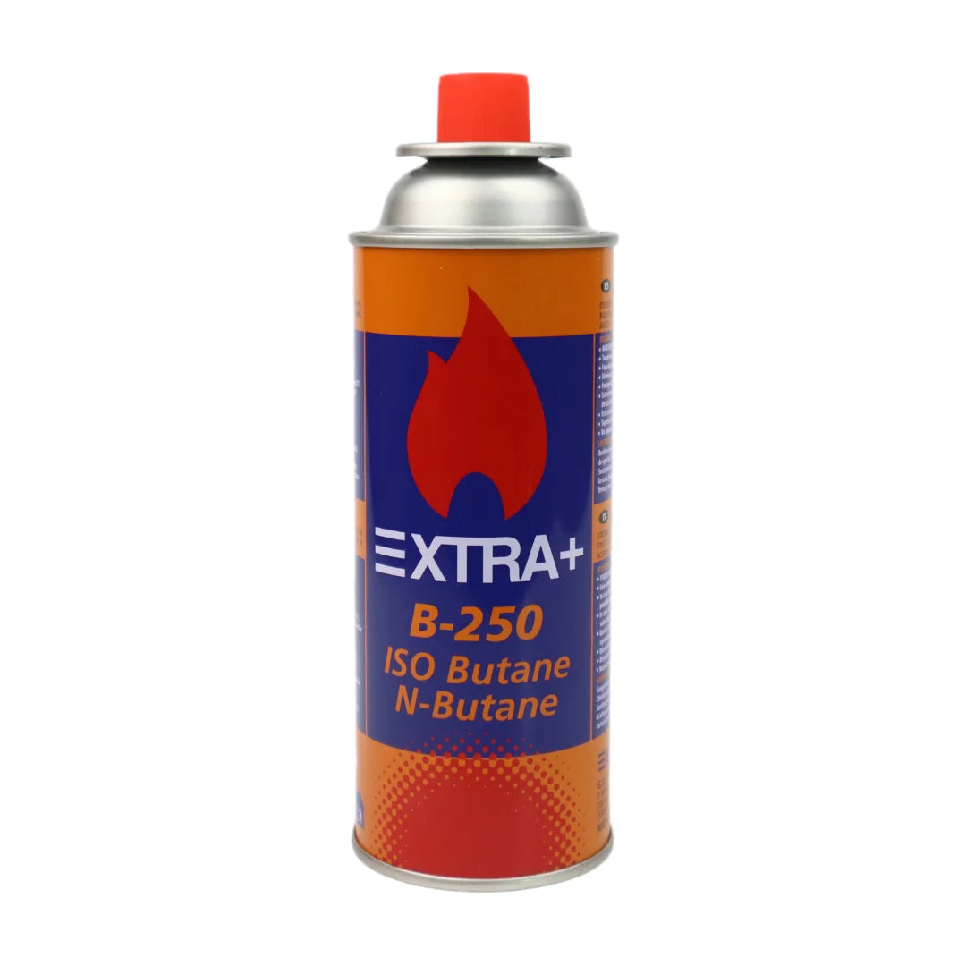Butane Gas Cartridge – 227g Safety Valve Canister for Portable Stoves, ideal for efficient camping and outdoor cooking.