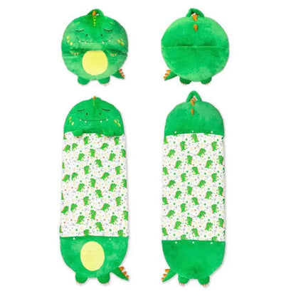 Cozy and playful, the 2-in-1 Convertible Kids Sleeping Bag transforms into a plush pillow, perfect for ages 3-12.
