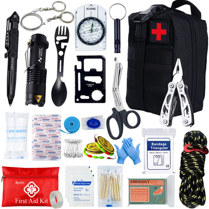 24-in-1 Survival & First Aid Kit