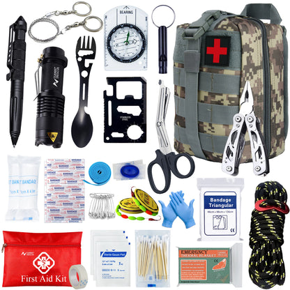 24-in-1 Survival & First Aid Kit