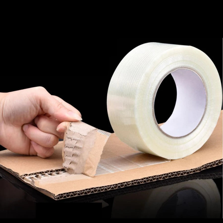 25M High-Tension Glass Fiber Adhesive Tape – Industrial-Grade, Waterproof, Tear-Resistant for reliable repairs and sealing.