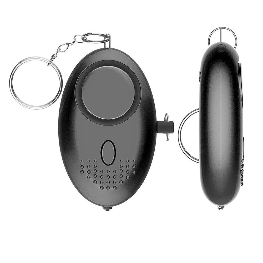 Compact 130dB Personal Safety Alarm Keychain – Anti-Attack, Anti-Wolf, Emergency Alert for instant protection.
