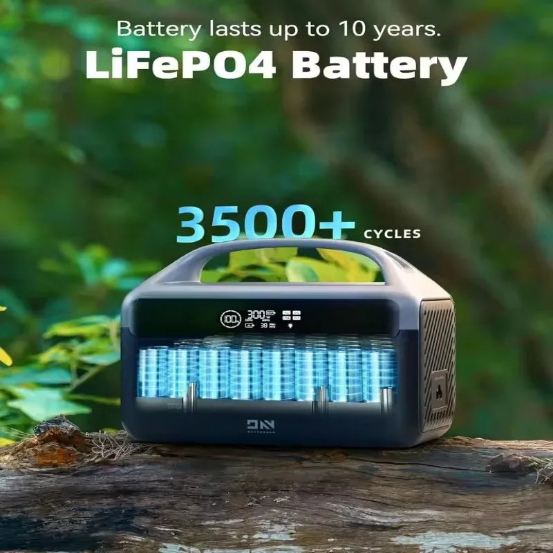 300W Solar Generator – Compact 179Wh LiFePO4 Portable Power Station with Pure Sine Wave Inverter, ideal for outdoor adventures.
