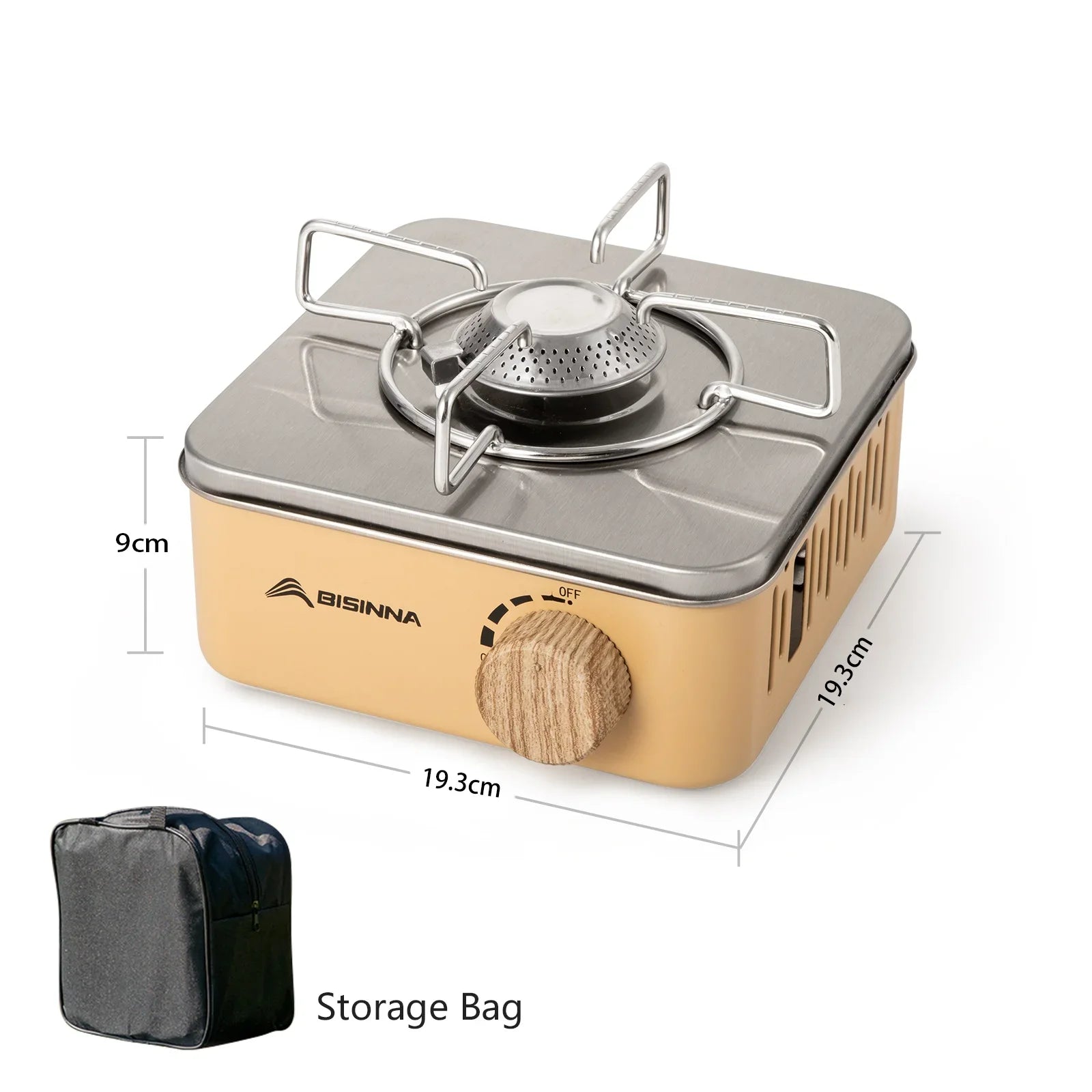 Compact and efficient, the Portable Gas Camping Stove – 2800W High-Heat Burner for Outdoor Cooking by BISINNA ensures reliable meals anywhere.