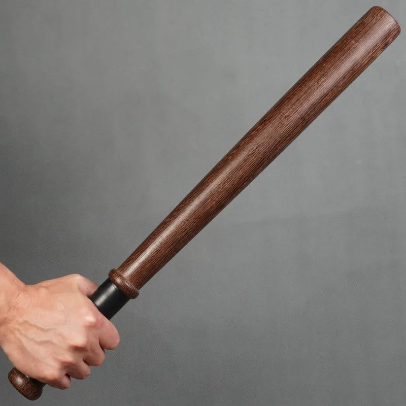 Solid Wood Baseball Bat – Heavy-Duty Self-Defense Stick for Car, Home, featuring a non-slip grip for easy handling.