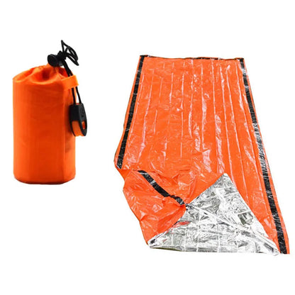 Portable Waterproof Emergency Survival Sleeping Bag – Compact Thermal Sack for Outdoor, EDC, First Aid, ideal for emergencies.