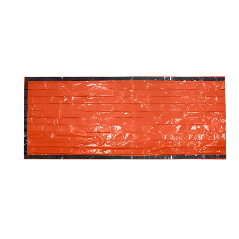 Compact and lightweight, the Portable Waterproof Emergency Survival Sleeping Bag reflects 90% body heat for outdoor safety.