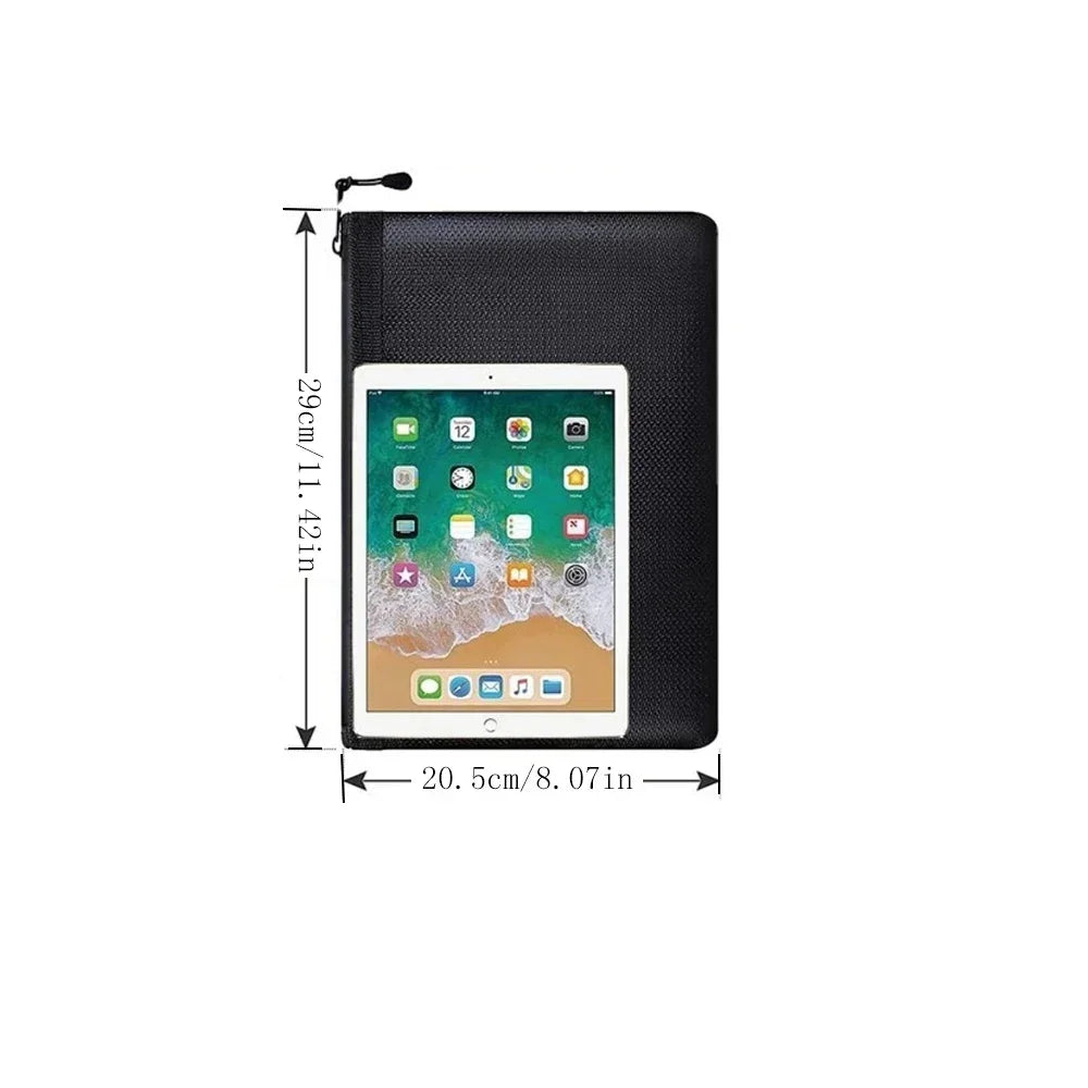 Fireproof and waterproof money bag, perfect for securing cash and documents during disasters.