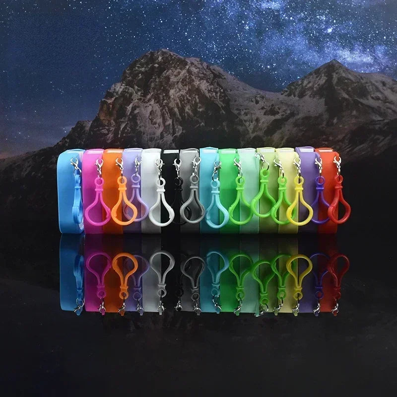 Colorful Small Spray Hand Sanitizers with Keychain for on-the-go hygiene during emergencies or outdoor activities.