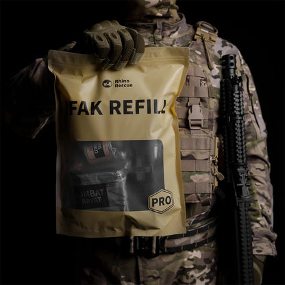 Trauma First Aid Kit – Tactical Emergency Medical Pack by Rhino Rescue, essential for managing critical injuries.