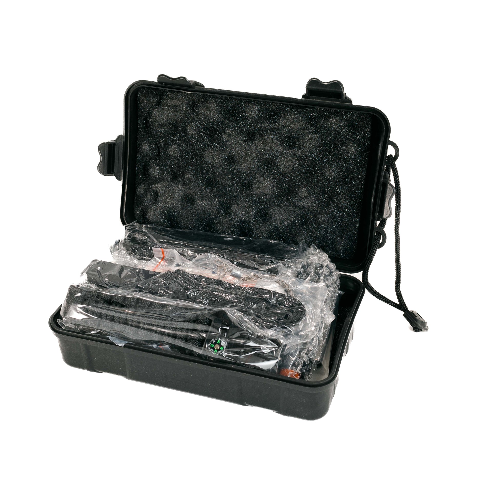 Compact Survival Bundle kit with essential tools for hiking, camping, and emergency situations, perfect for any adventure.
