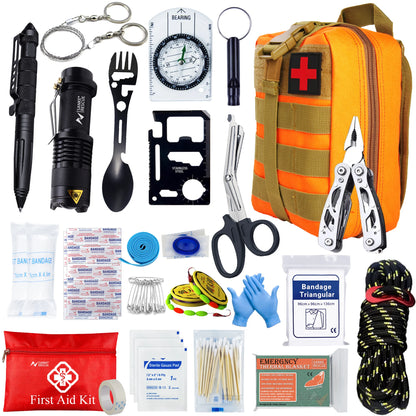 24-in-1 Survival & First Aid Kit