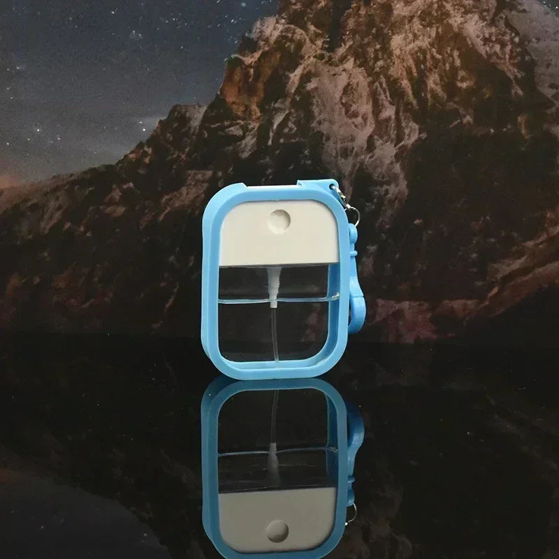 Compact Small Spray Hand Sanitizer with Keychain, perfect for on-the-go hygiene in emergencies or when water is unavailable.