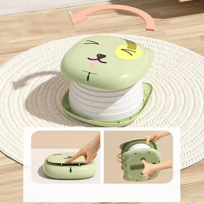 Compact and kid-friendly, the 🚼 Folding Portable Toddler Potty – Travel Toilet is perfect for on-the-go emergencies.