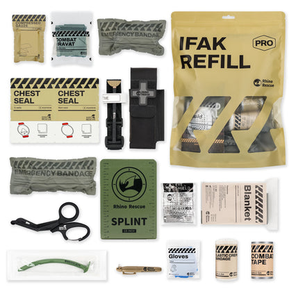 Prepare for emergencies with the Trauma First Aid Kit – Tactical Emergency Medical Pack, equipped for critical injuries.