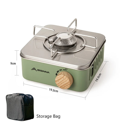Compact BISINNA Portable Gas Camping Stove – 2800W High-Heat Burner for Outdoor Cooking, perfect for fast meal prep.