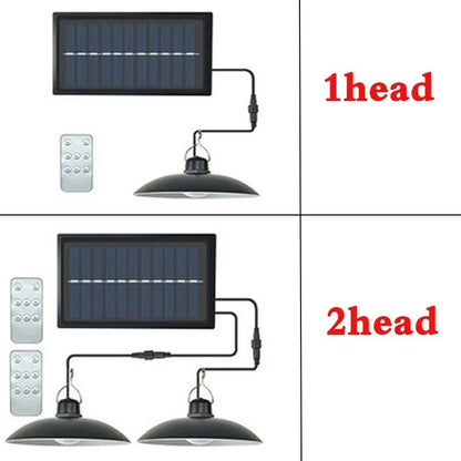 Illuminate your space with the Solar Pendant LED Light – Waterproof Outdoor Hanging Lamp, perfect for barns and patios.