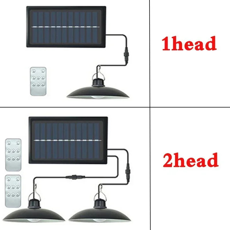 Illuminate your space with the Solar Pendant LED Light – Waterproof Outdoor Hanging Lamp, perfect for barns and patios.