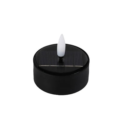 Illuminate your space with the Solar Flameless LED Tea Light Candle – 6cm Flickering Yellow Light, perfect for outdoor ambiance.