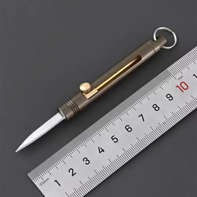 Compact and lightweight, the Mini Keychain Knife is your multifunctional outdoor tool for camping and everyday survival.