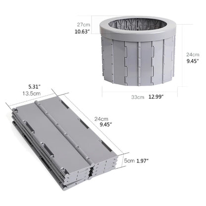 Compact and sturdy, the 🚽 Folding Portable Camping Toilet – Emergency Travel Toilet is perfect for outdoor adventures.