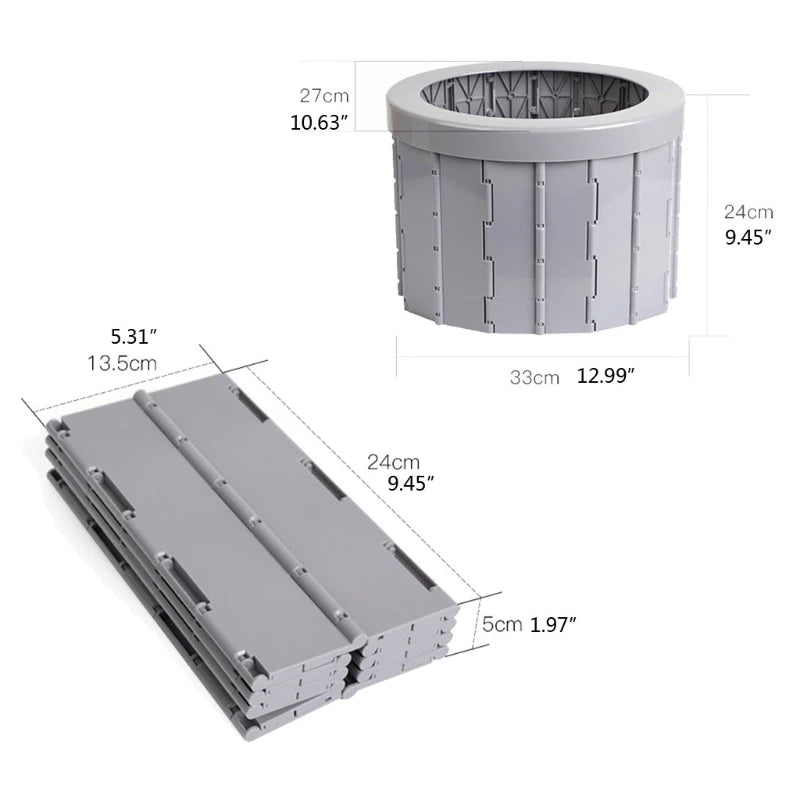 Compact and sturdy, the 🚽 Folding Portable Camping Toilet – Emergency Travel Toilet is perfect for outdoor adventures.