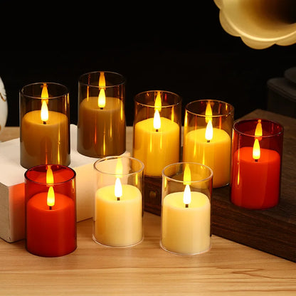 12 bougies piliers LED sans flamme à piles – Lumière blanche chaude | Télécommande et minuterie incluses 